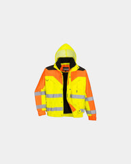Giubbotto bicolore impermeabile 300D da personalizzare - Giallo