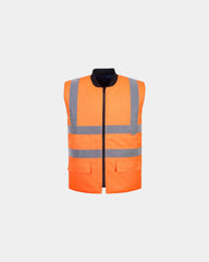 Gilet HV reversibile alta visibilità da personalizzare - Arancione