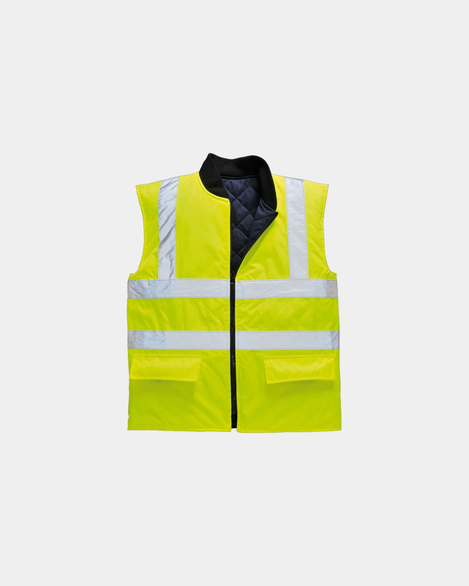 Gilet HV reversibile alta visibilità da personalizzare - Giallo