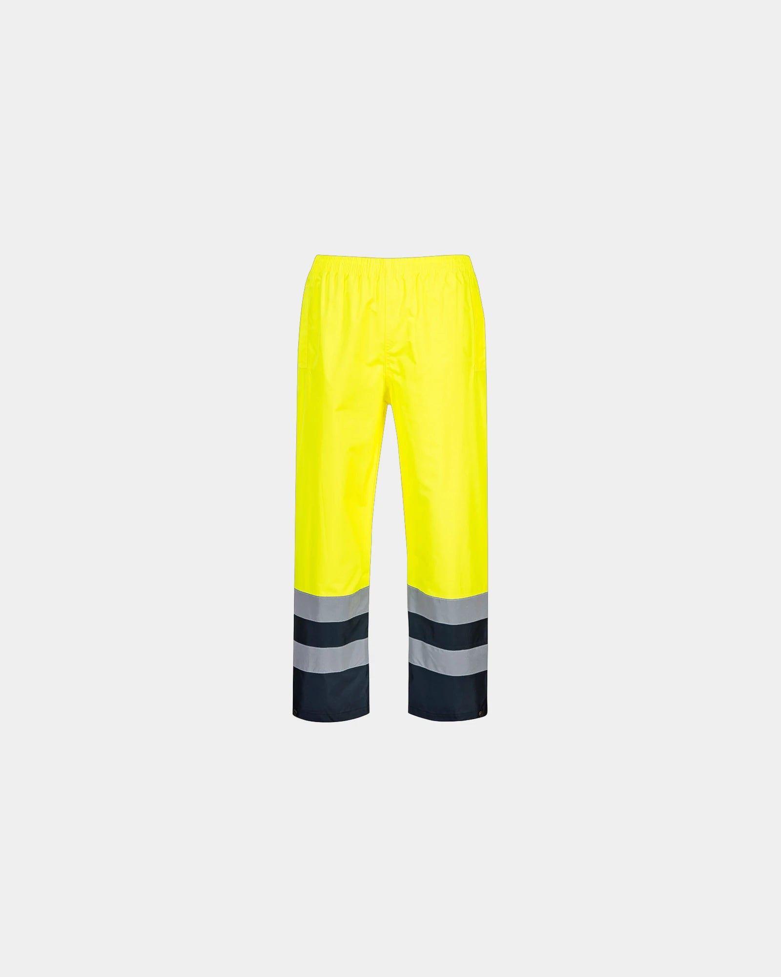 Pantalone alta visibilità impermeabile bicolore da personalizzare - Giallo