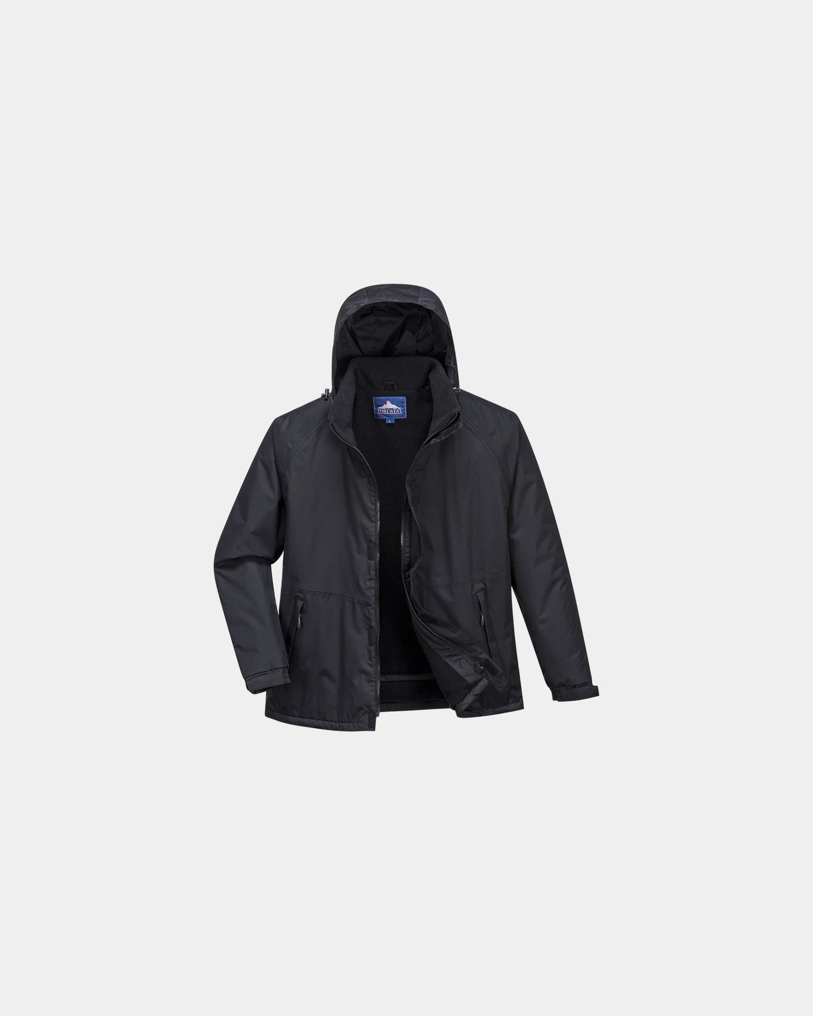 Parka isolante impermeabile Limax da personalizzare - Nero-Blu Cielo
