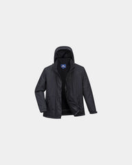 Parka isolante impermeabile Limax da personalizzare - Nero-Blu Cielo