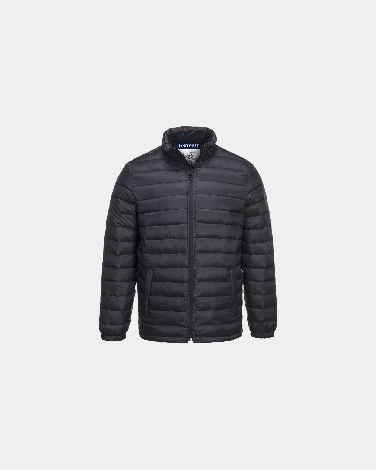Parka Aspen Baffle idrorepellente da personalizzare - Nero-Blu Cielo