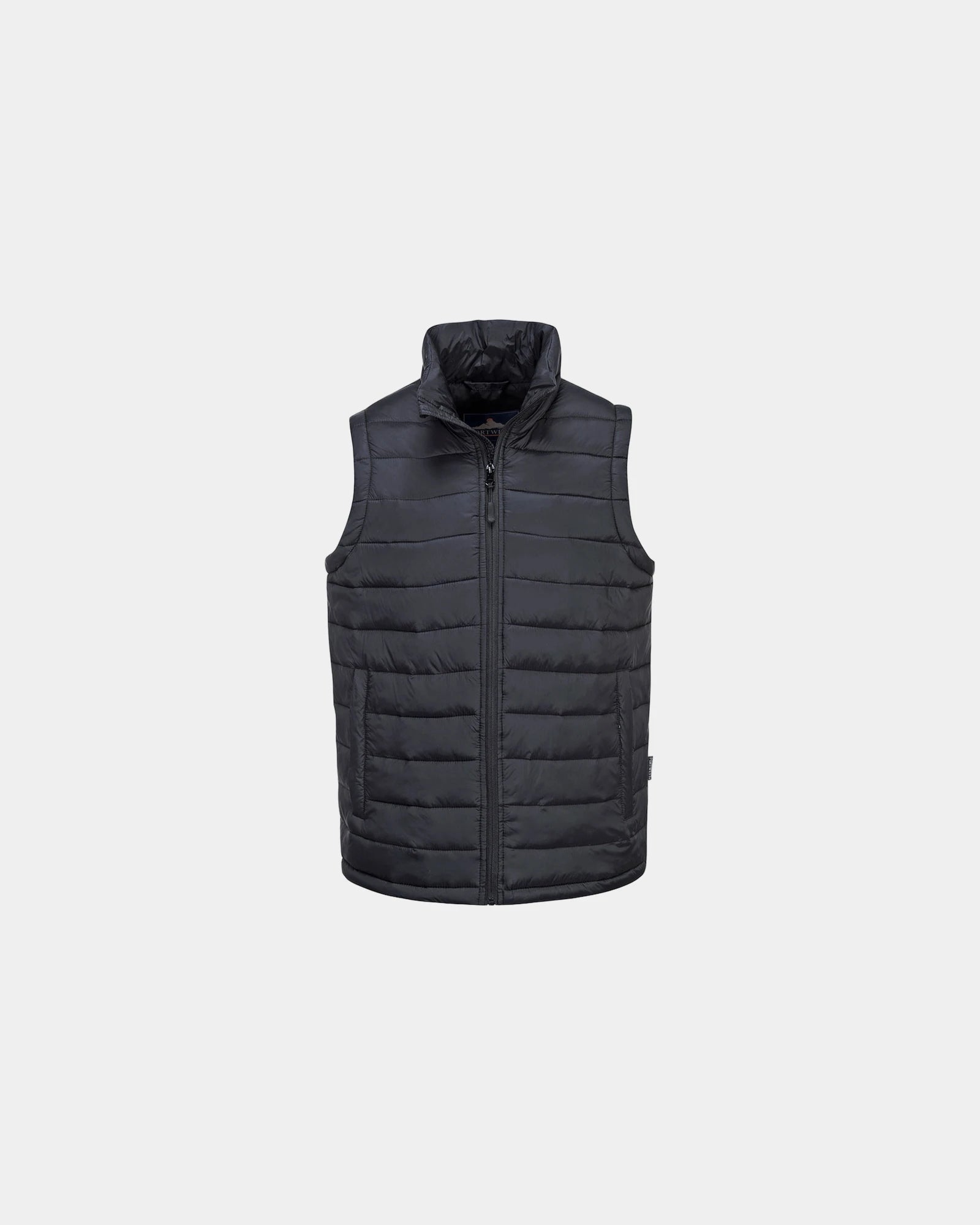 Gilet trapuntato impermeabile Aspen Baffle da personalizzare - Nero-Blu Cielo