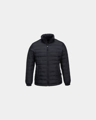 Parka donna imbottita impermeabile Aspen da personalizzare - Nero-Blu Cielo
