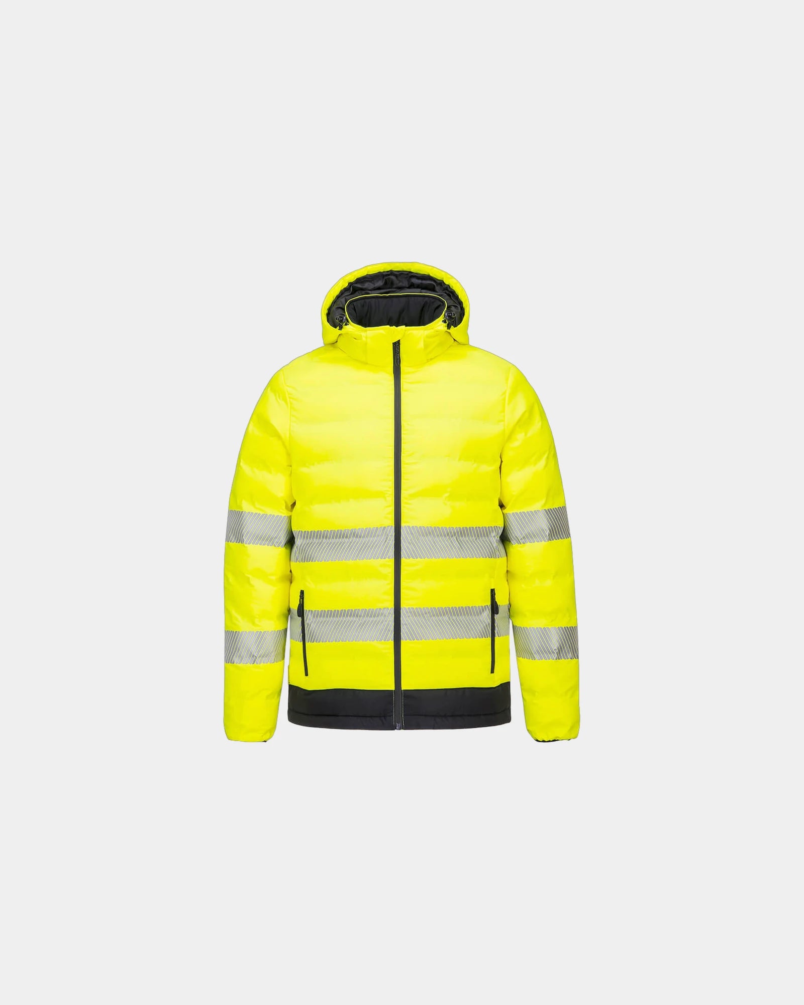 Piumino riscaldato alta visibilità da personalizzare - Giallo-Nero