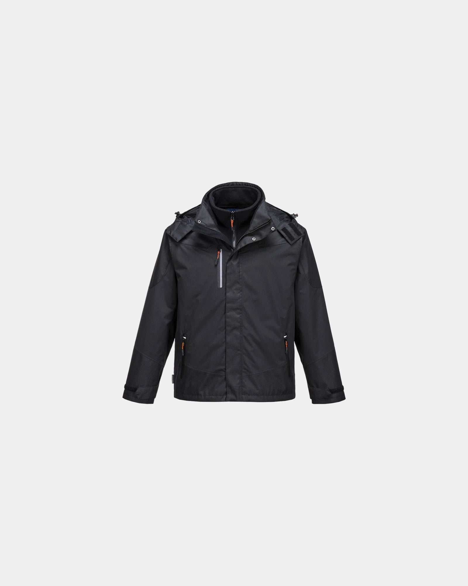 Parka 3 in 1 impermeabile e traspirante da personalizzare - Nero-Blu Cielo
