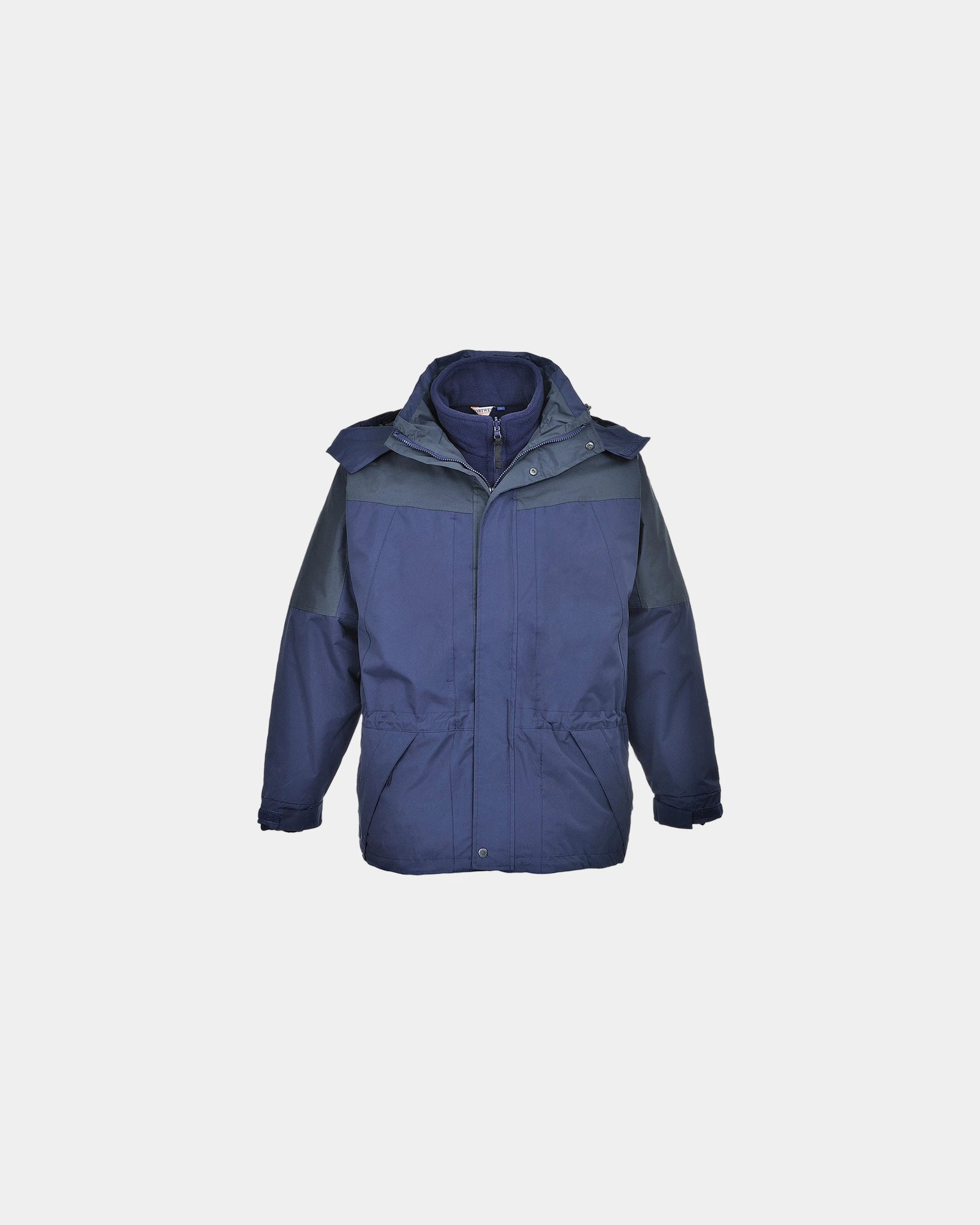 Parka bicolore impermeabile Aviemore da personalizzare - Blu Navy