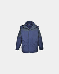 Parka bicolore impermeabile Aviemore da personalizzare - Blu Navy