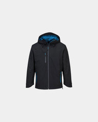 Giacca impermeabile poliestere 140g/m² da personalizzare - Nero-Blu Cielo