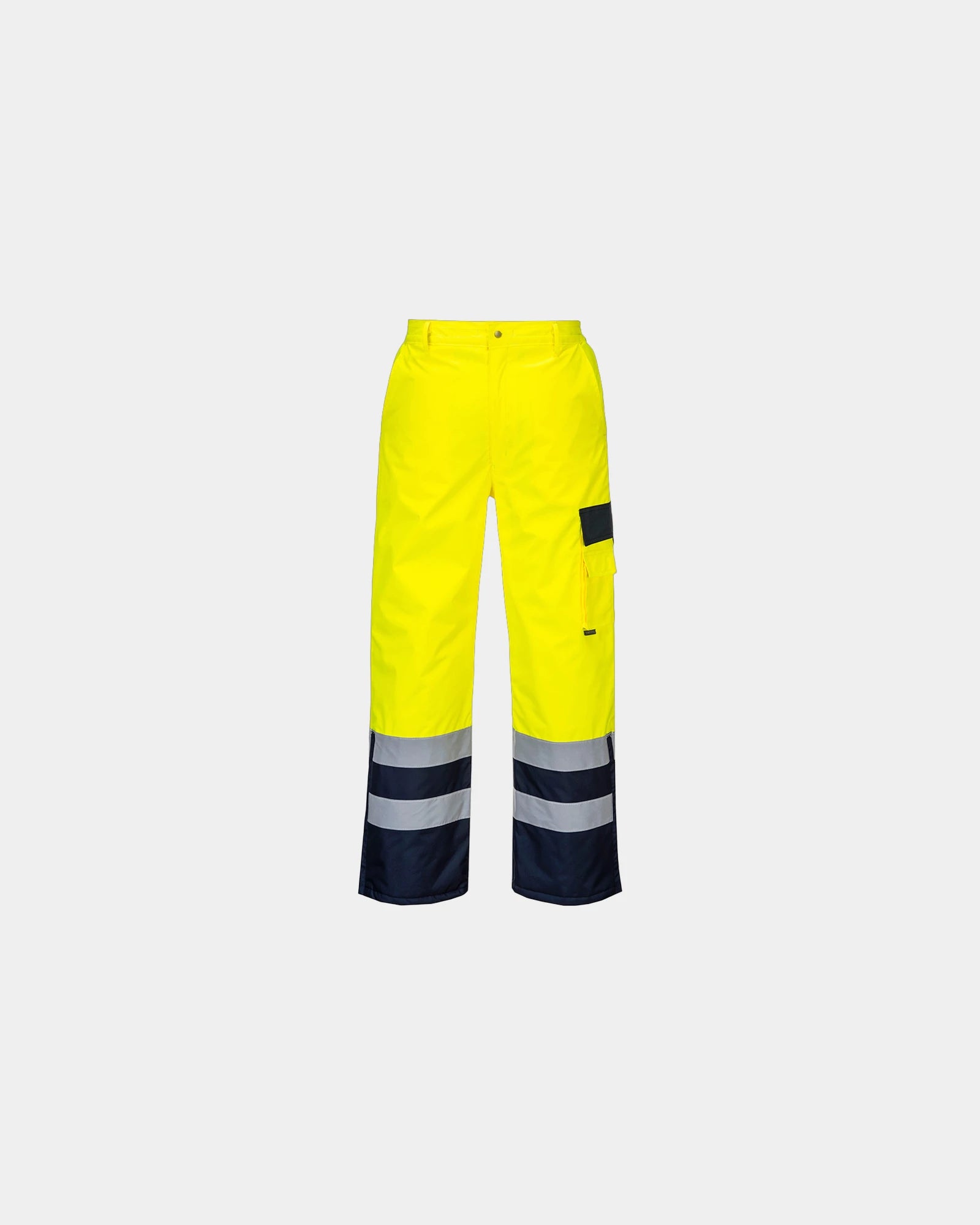 Pantalone invernale alta visibilità da personalizzare - Giallo-Blu Navy
