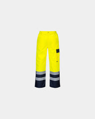 Pantalone invernale alta visibilità da personalizzare - Giallo-Blu Navy