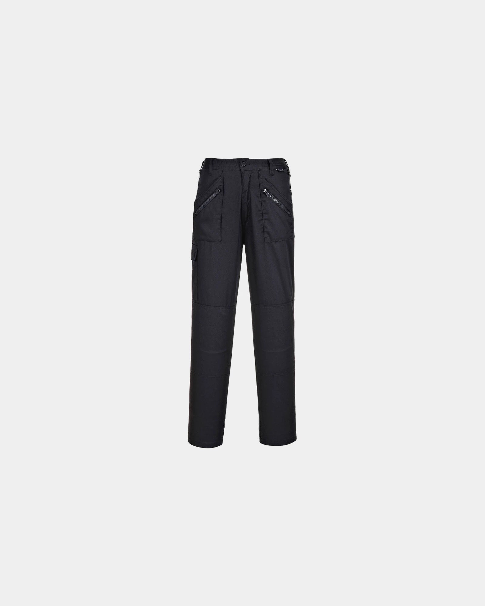 Pantalone donna multitasche in policotone da personalizzare - Nero-Blu Cielo