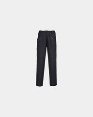 Pantalone donna multitasche in policotone da personalizzare - Nero-Blu Cielo