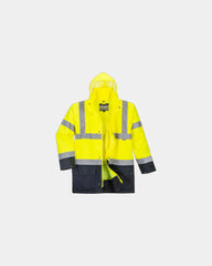 Parka 5 in 1 poliestere 300D da personalizzare - Giallo-Nero