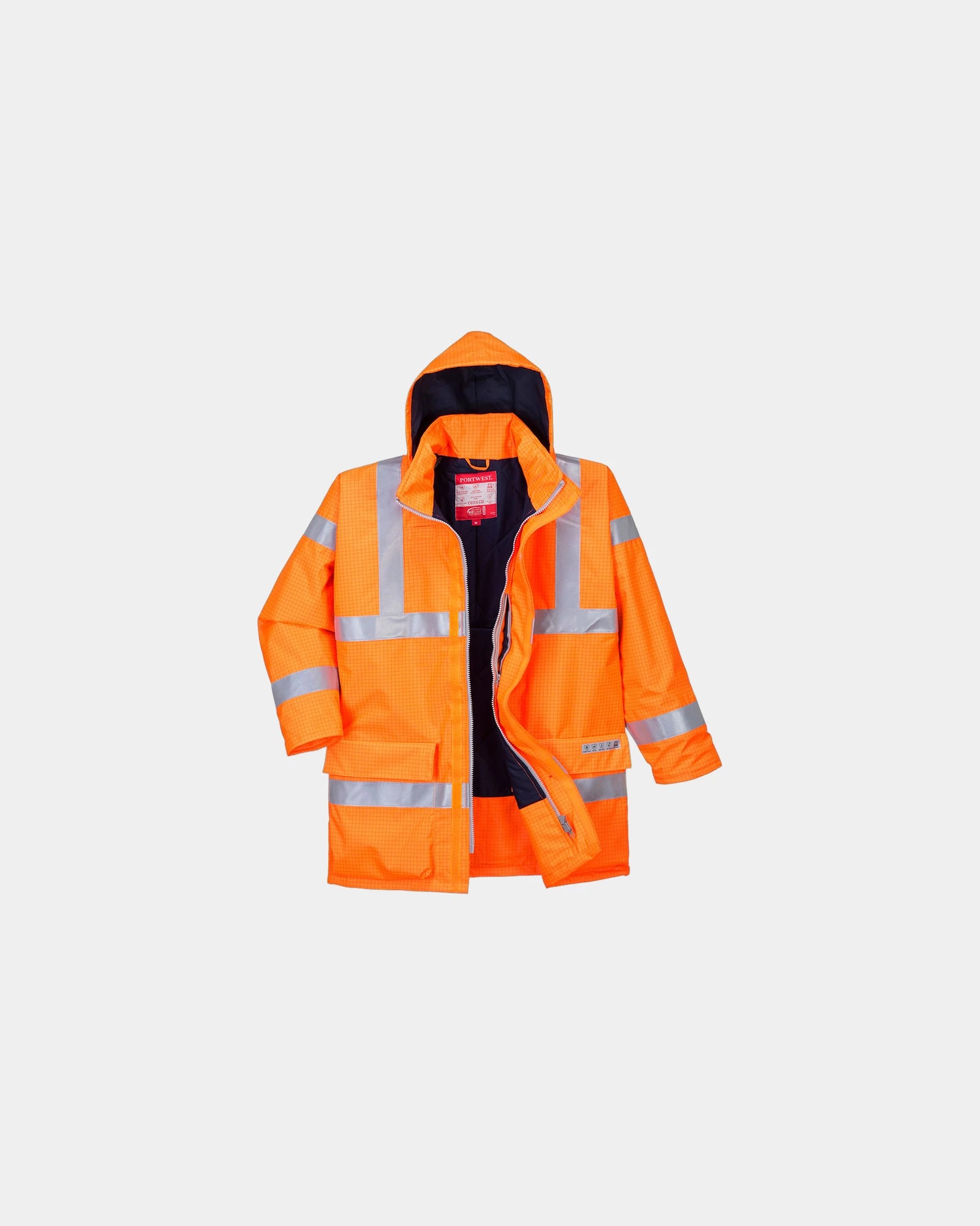 Parka alta visibilità impermeabile da personalizzare - Arancione
