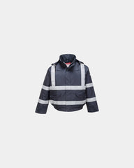 Giubbotto ignifugo Bizflame certificato da personalizzare - Blu Navy