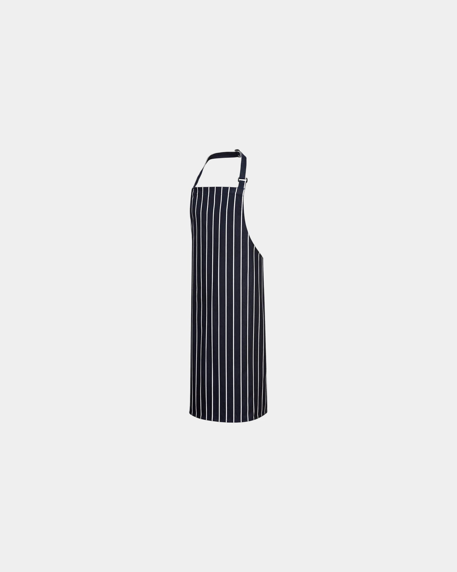 Grembiule con pettorina cotone 280g/m² da personalizzare - Blu Navy-Bianco
