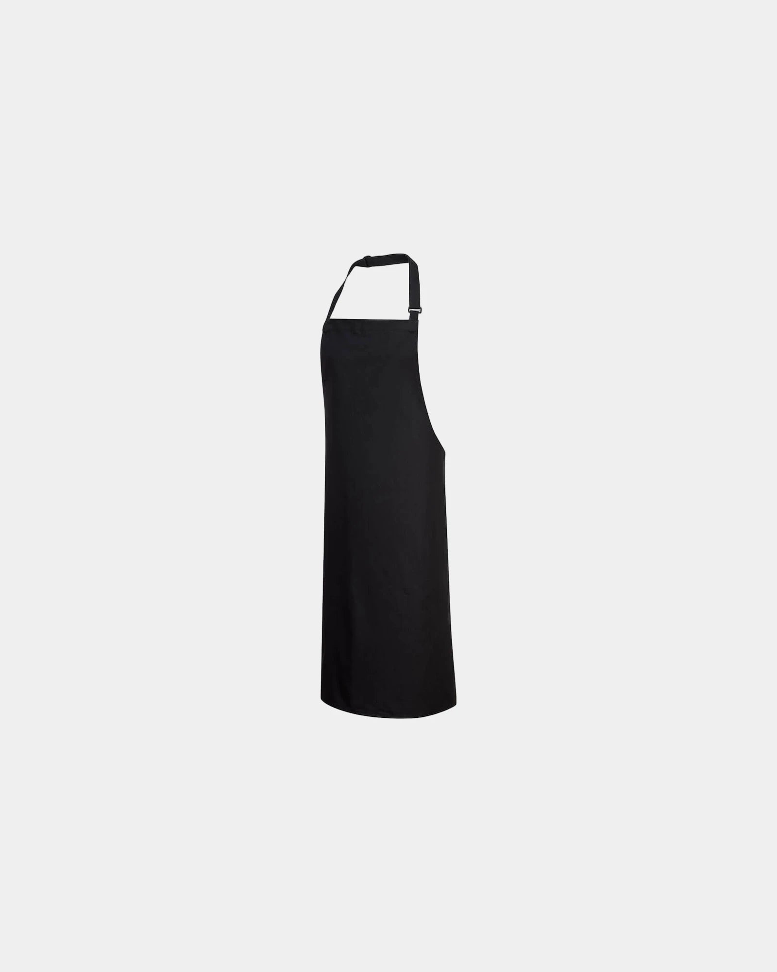 Grembiule con pettorina cotone 280g da personalizzare - Nero-Blu Cielo