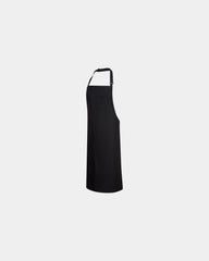 Grembiule con pettorina cotone 280g da personalizzare - Nero-Blu Cielo