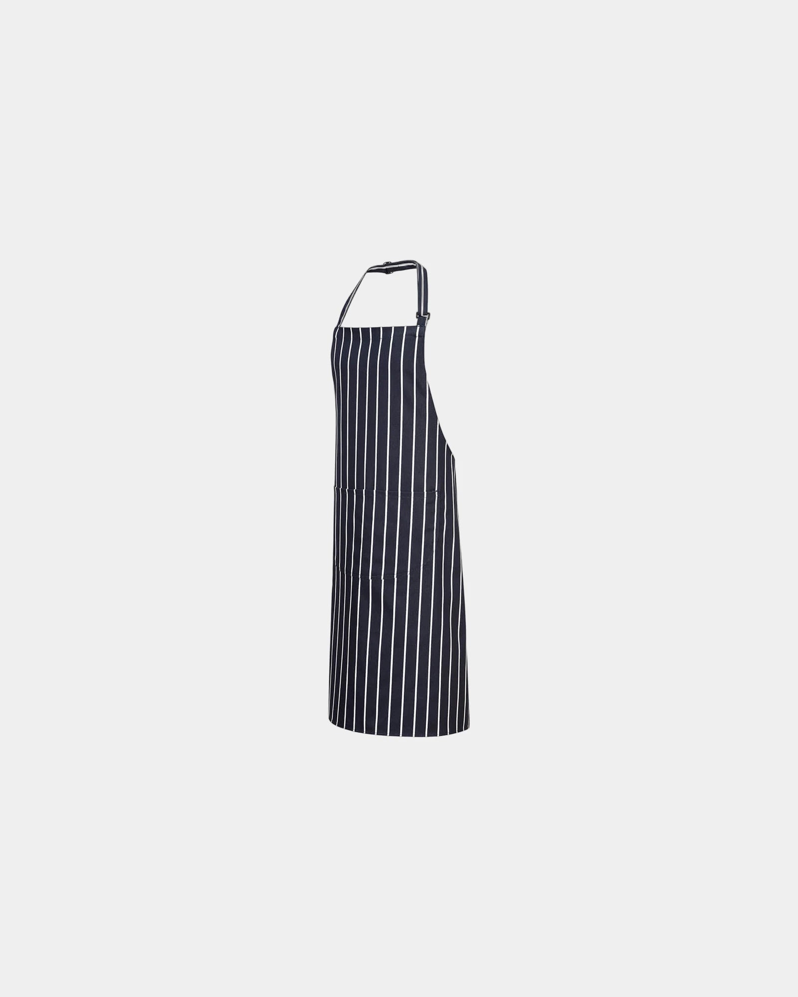 Grembiule con tasca cotone a righe da personalizzare - Blu Navy