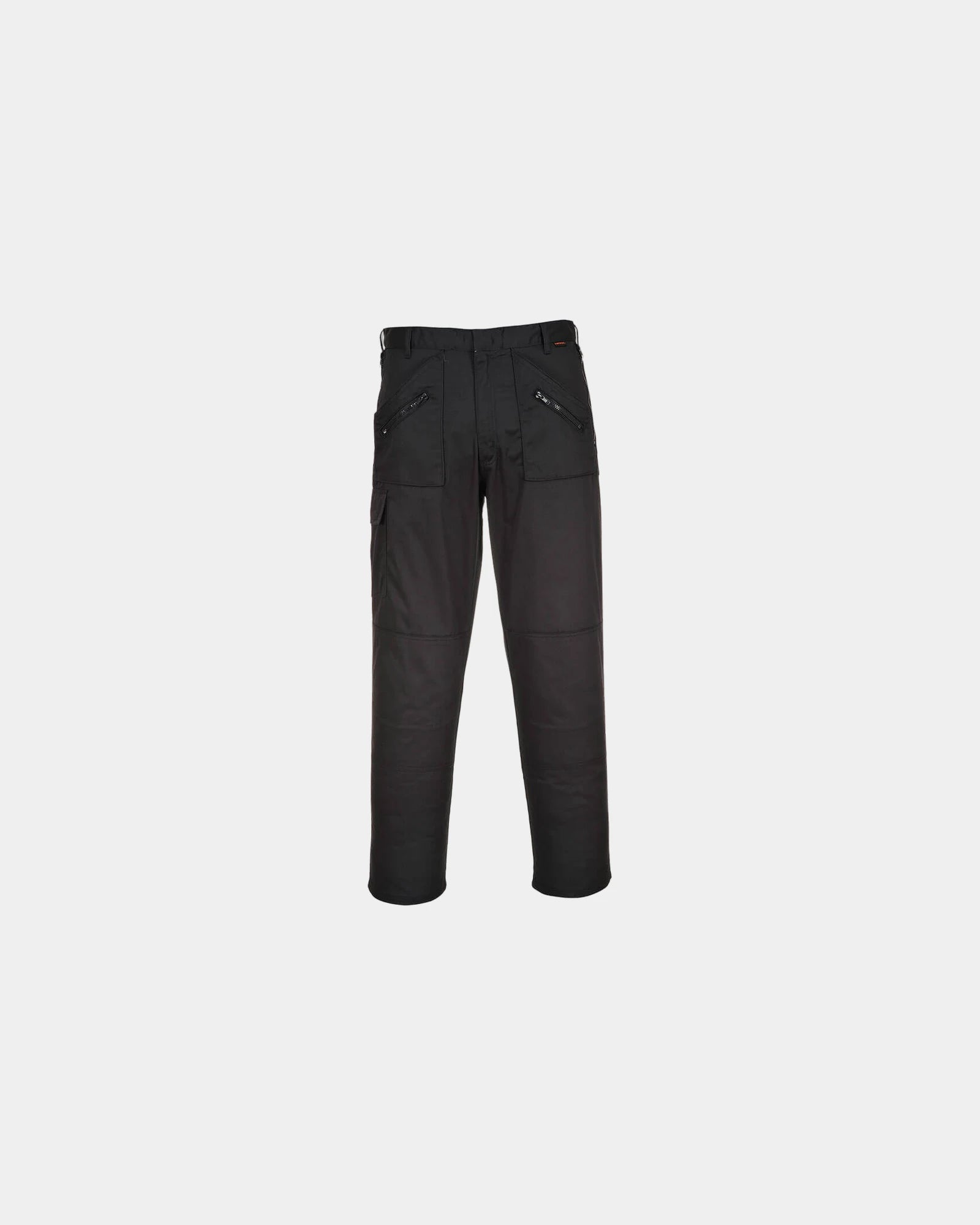 Pantalone elasticizzato action pelle scamosciata da personalizzare - Nero-Blu Cielo