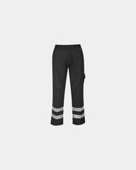 Pantalone da lavoro bande riflettenti da personalizzare - Nero-Blu Cielo