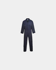 Tuta da lavoro cotone multitasche da personalizzare - Nero-Blu Cielo