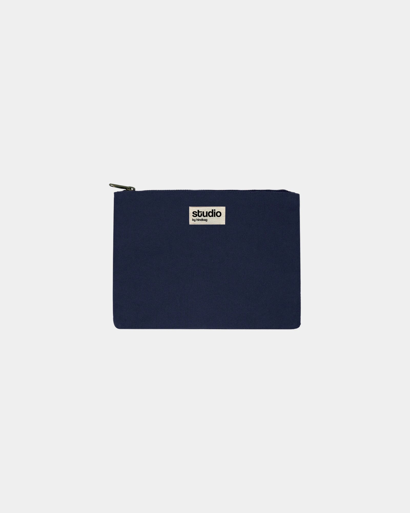 Pochette in cotone bio GOTS Hindbag Colette M da personalizzare - Navy