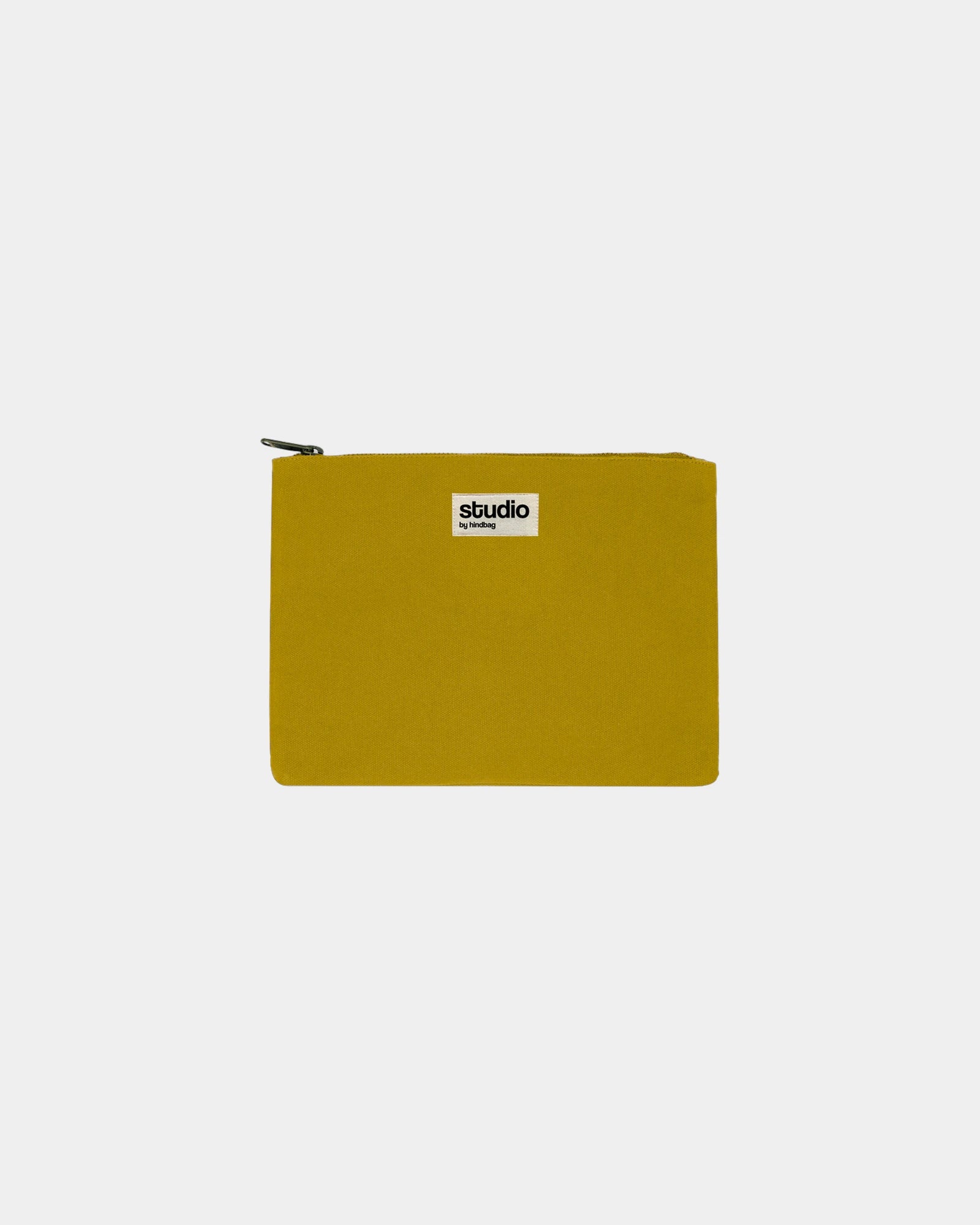 Pochette in cotone bio GOTS Hindbag Colette M da personalizzare - Ochre