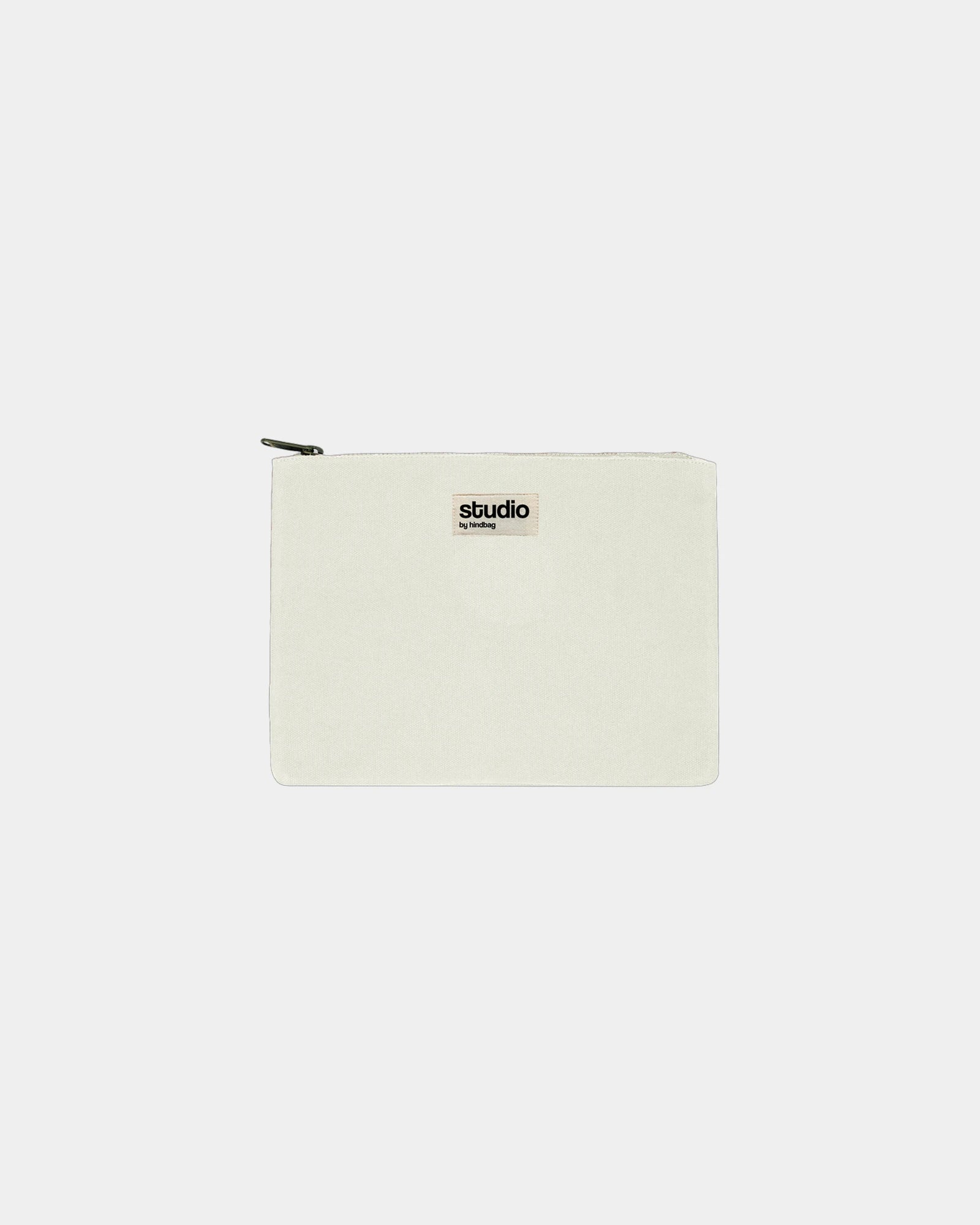 Pochette in cotone bio GOTS Hindbag Colette M da personalizzare - Ecru