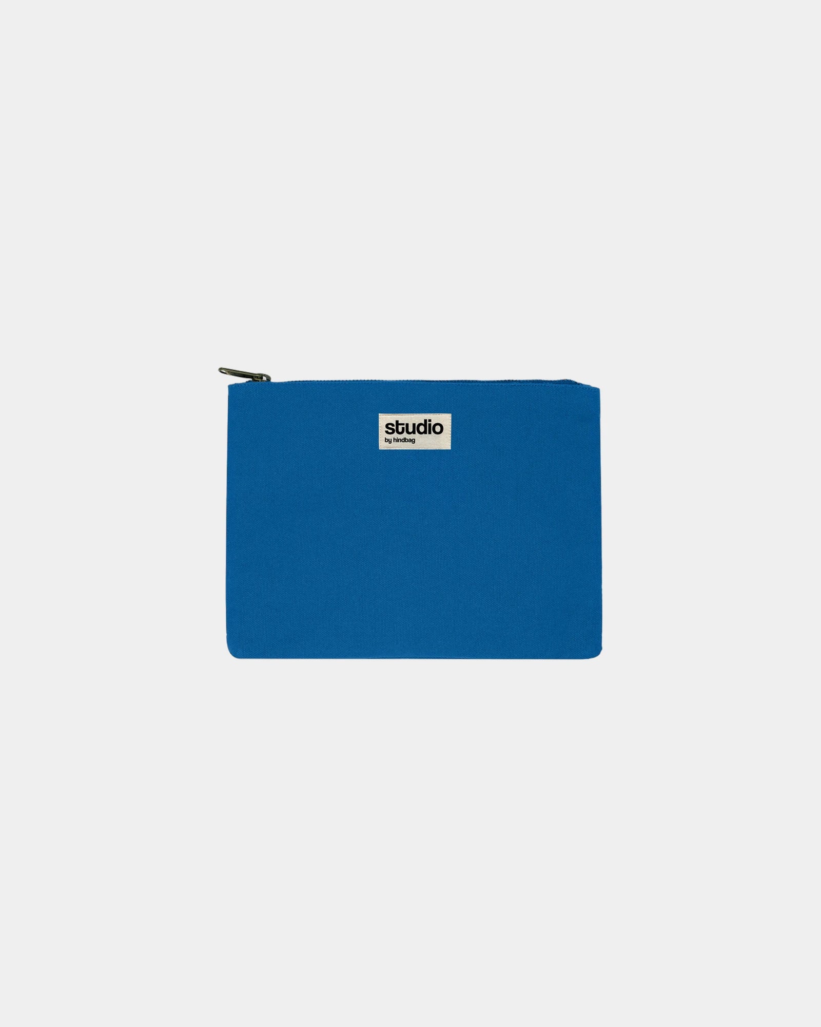 Pochette in cotone bio GOTS Hindbag Colette M da personalizzare - Azure