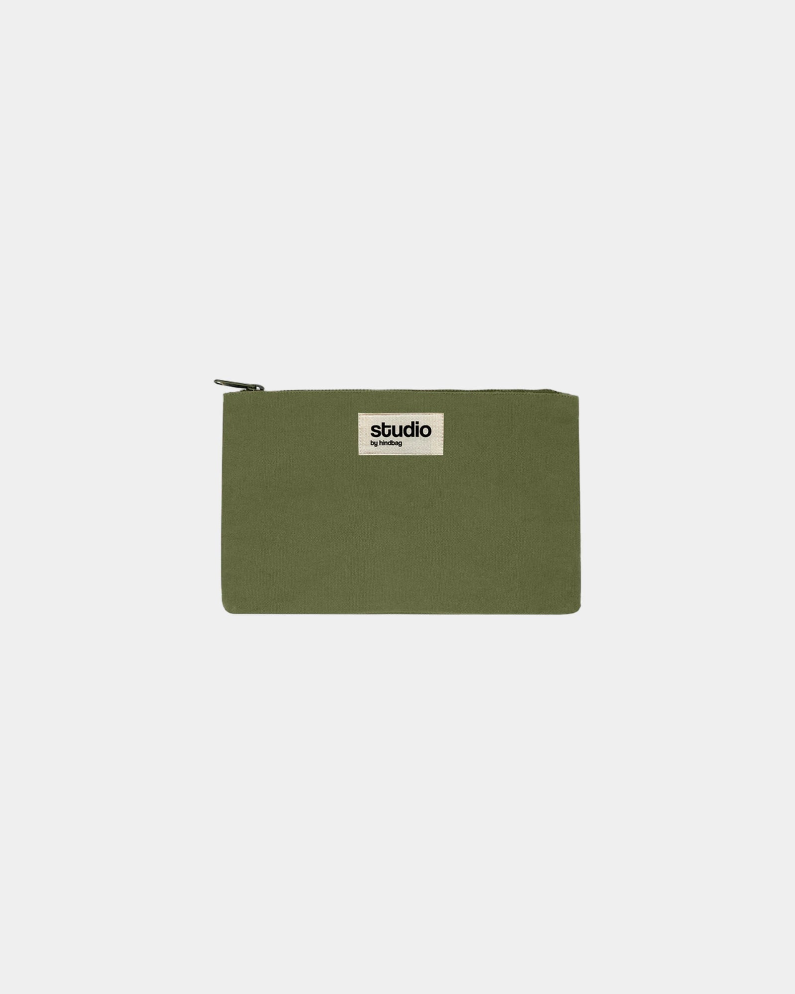 Pochette in cotone bio GOTS Hindbag Colette S da personalizzare - Olive