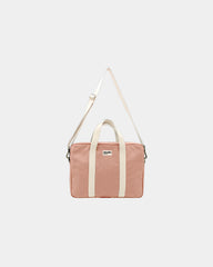 Borsa per computer in cotone biologico Hindbag Luis da personalizzare - Salmon