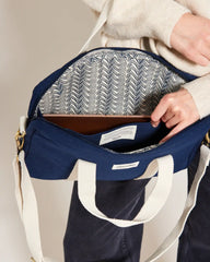 Borsa per computer in cotone bio Hindbag Luis da personalizzare - 5