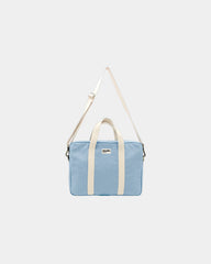 Borsa per computer in cotone bio Hindbag Luis da personalizzare - Azure