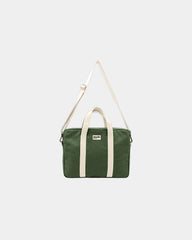 Borsa per computer in cotone bio Hindbag Luis da personalizzare - Olive