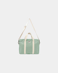 Borsa per computer in cotone bio Hindbag Luis da personalizzare - Mint