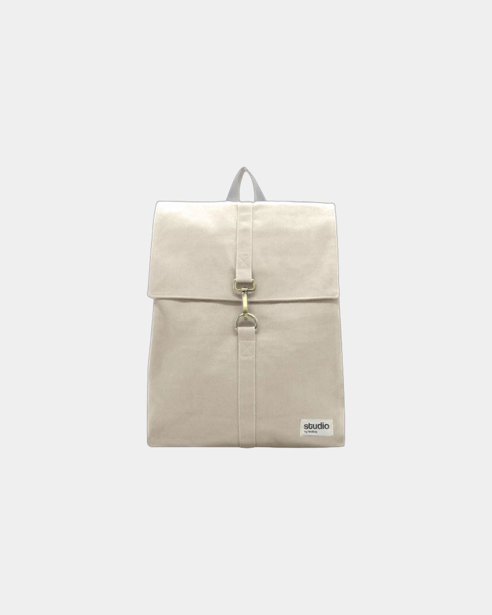 Zaino in cotone biologico Hindbag Oscar da personalizzare - Ecru