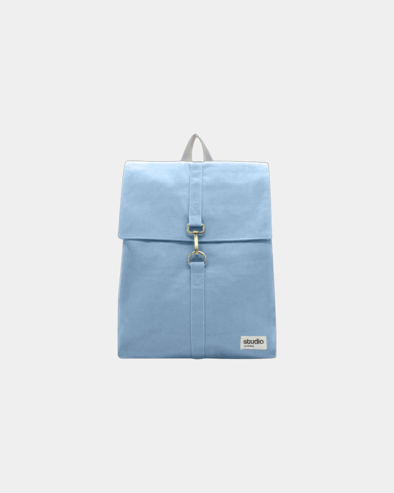Zaino in cotone biologico Hindbag Oscar da personalizzare - Azure
