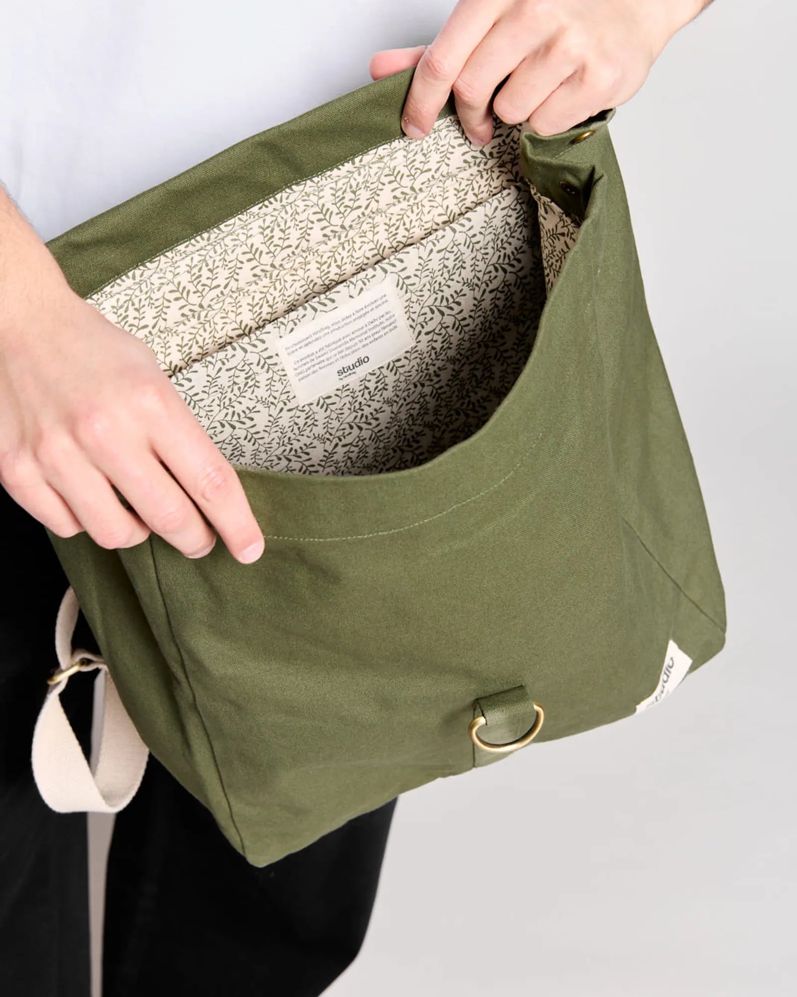 Zaino in cotone biologico Hindbag Oscar da personalizzare - 7