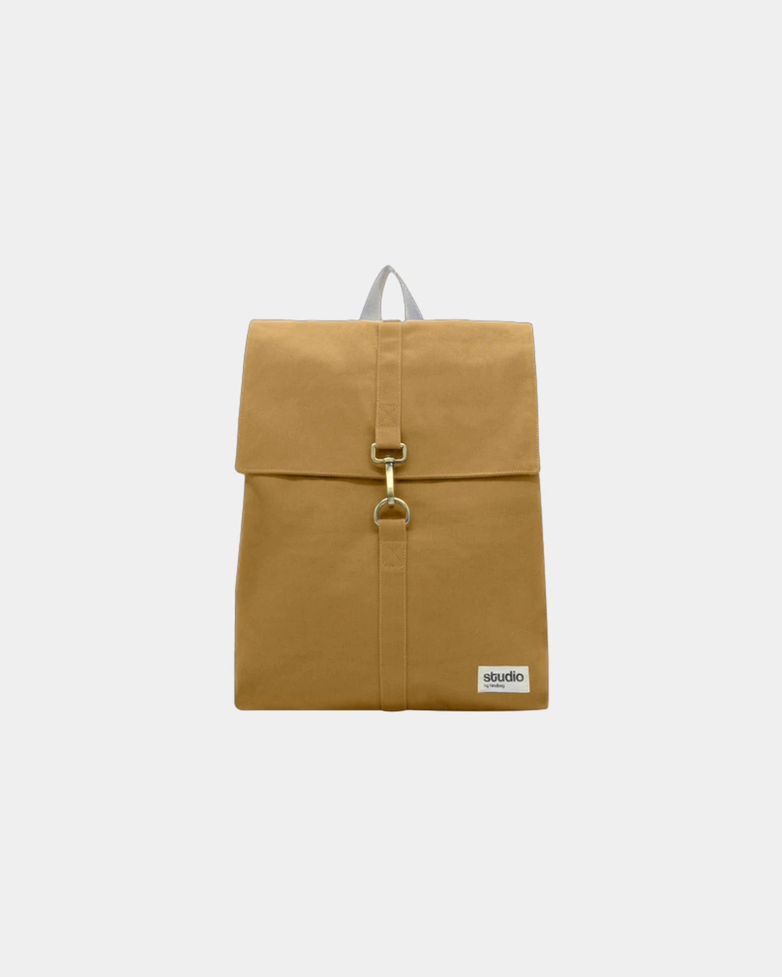 Zaino in cotone biologico Hindbag Oscar da personalizzare - Ochre