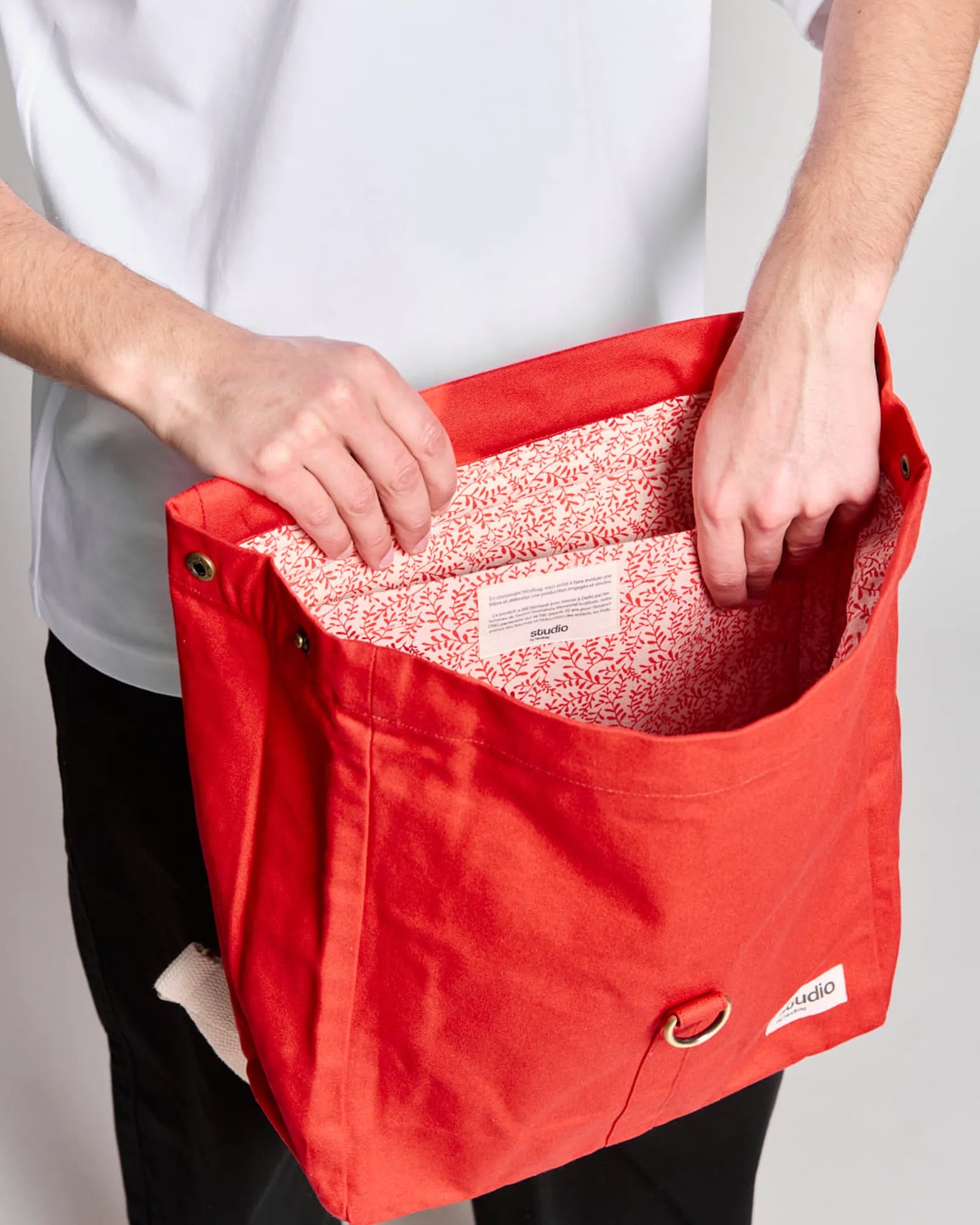 Zaino in cotone biologico Hindbag Oscar da personalizzare - 14