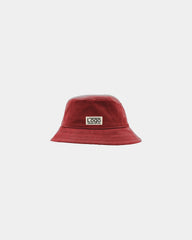 Cappello da pescatore Bob Robin cotone bio GOTS Hindbag da personalizzare - Brick Red