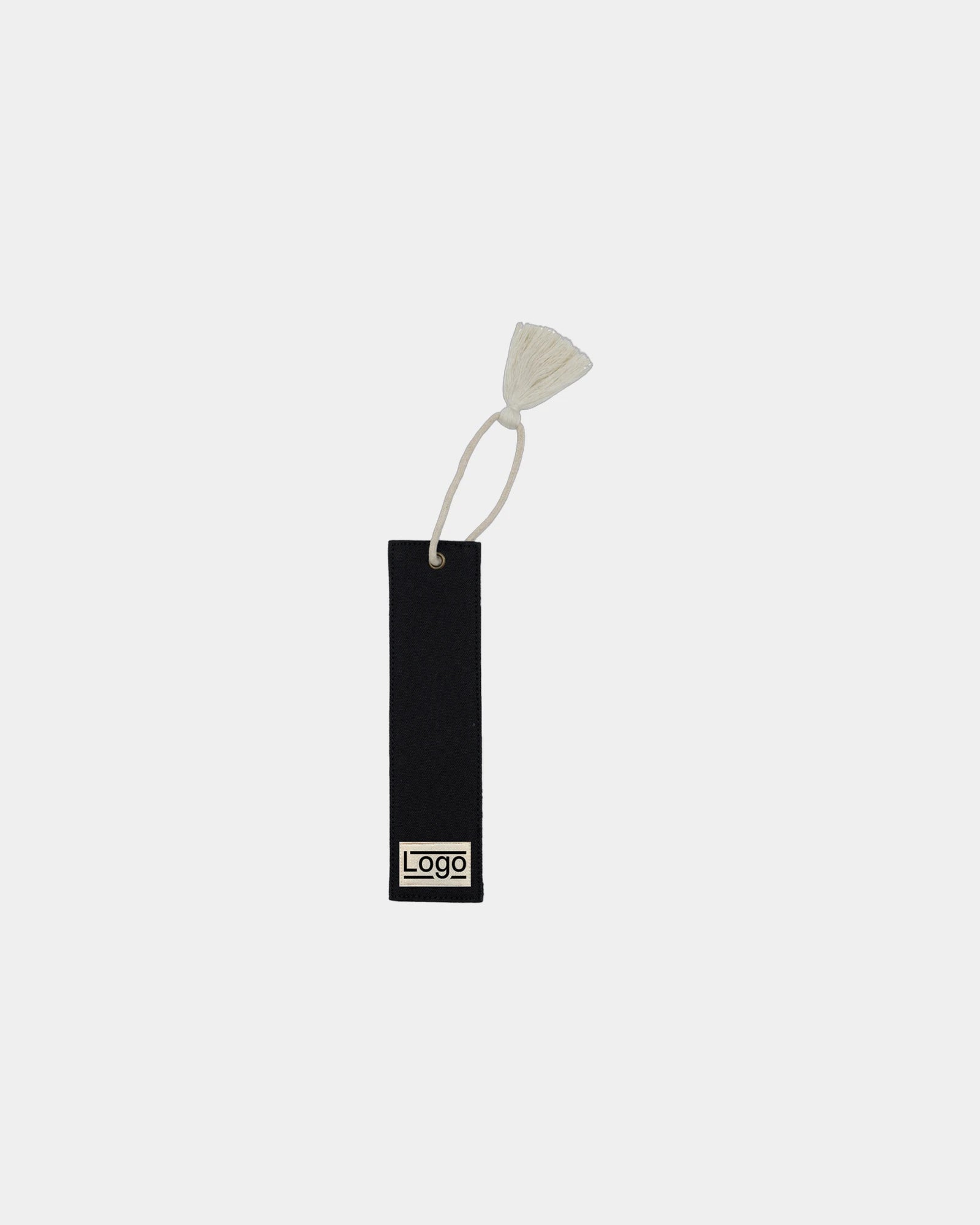 Segnalibro in cotone bio Hindbag Alex da personalizzare - Black