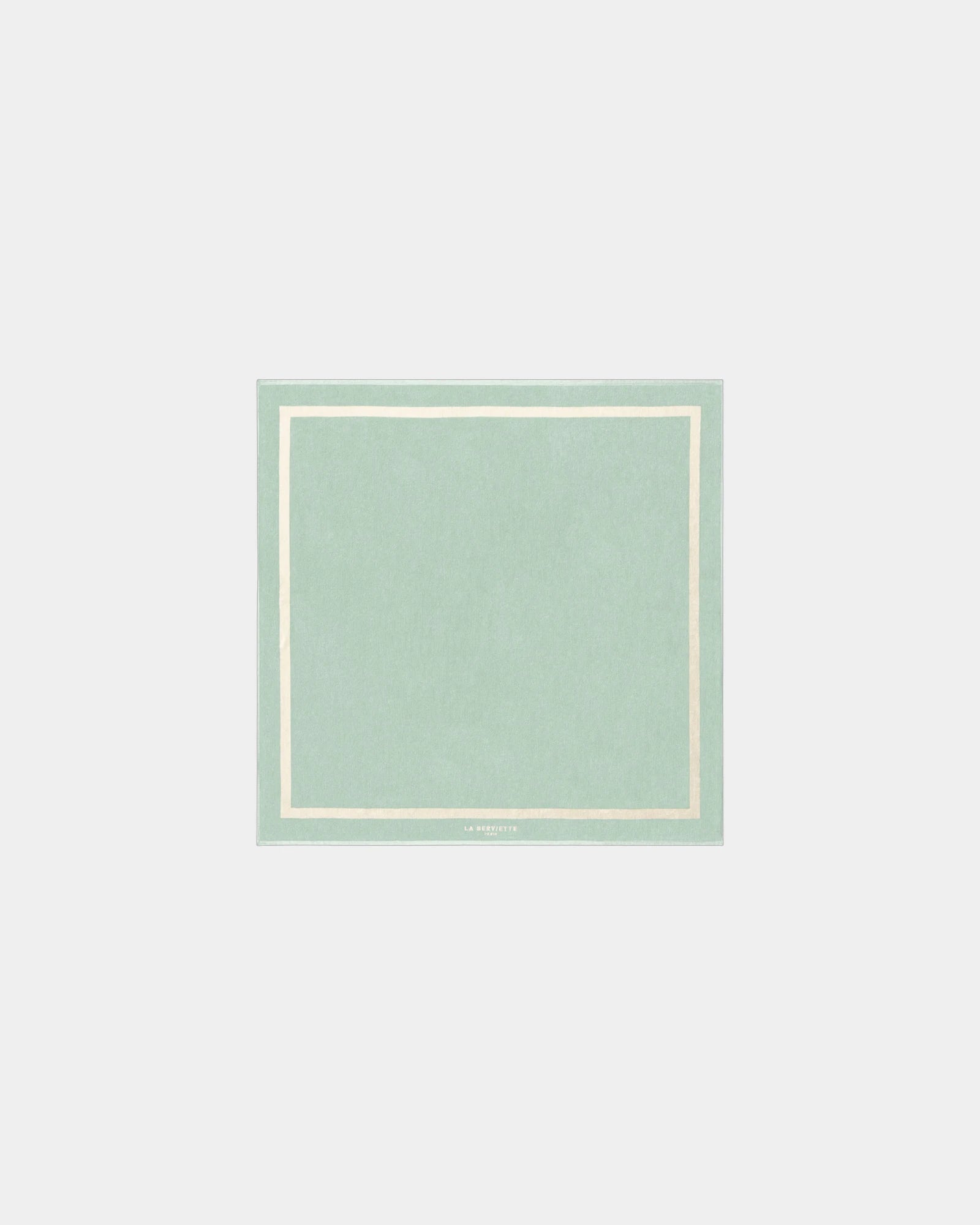 Asciugamano da spiaggia 170x170 da personalizzare - Verde Acqua / Crema