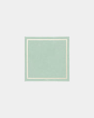 Asciugamano da spiaggia 170x170 da personalizzare - Verde Acqua / Crema