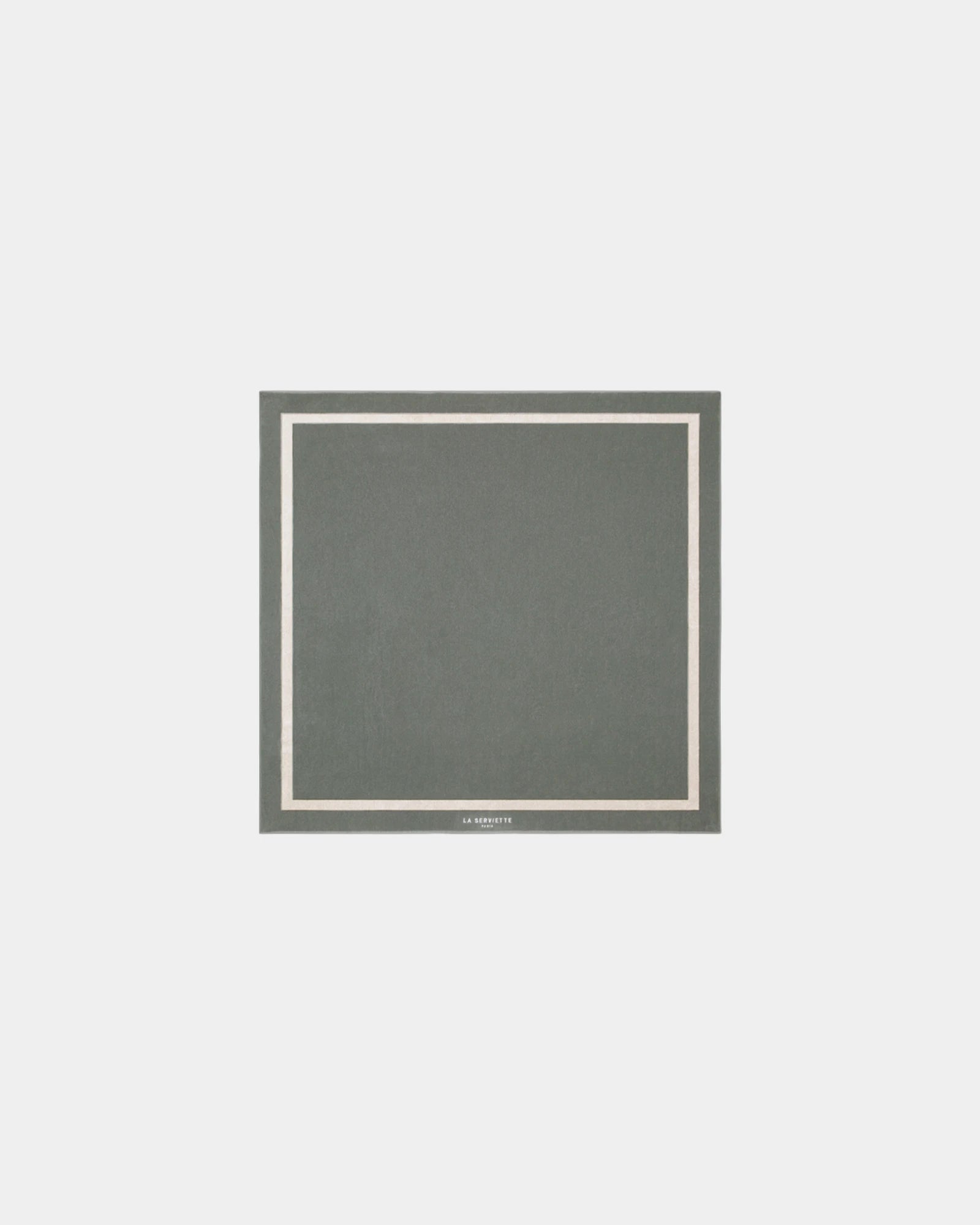 Asciugamano da spiaggia 170x170 da personalizzare - Grigio / Crema