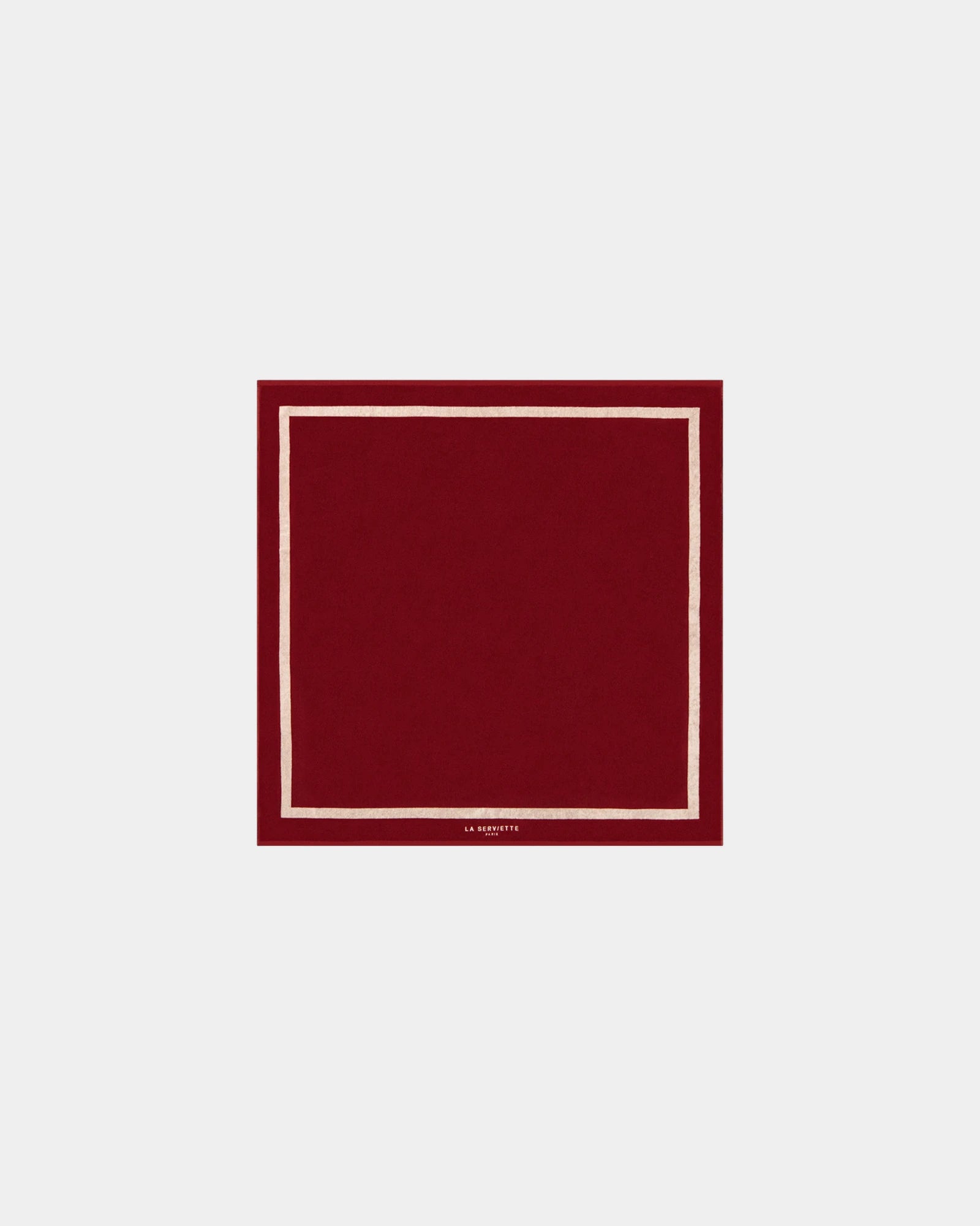 Asciugamano da spiaggia 170x170 da personalizzare - Rosso Granato / Crema