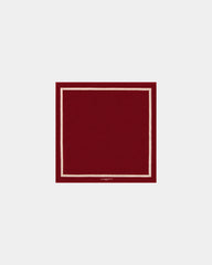 Asciugamano da spiaggia 170x170 da personalizzare - Rosso Granato / Crema
